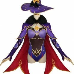 Auscosplay Genshin Impact Mona Cosplay Costume Dress