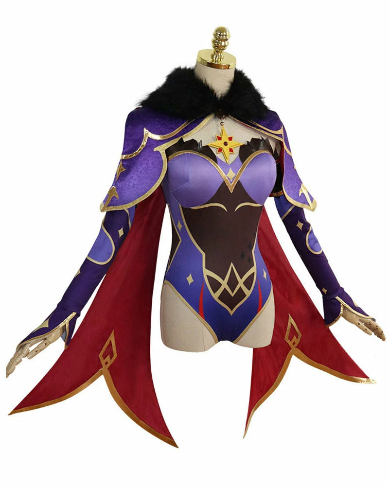 Auscosplay Genshin Impact Mona Cosplay Costume Dress 6 Auscosplay Genshin Impact Mona Cosplay Costume Dress