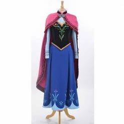 Auscosplay Anna Princess Cosplay Costume Dress Adult Size