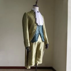 Auscosplay Mens Victorian Elegant Gothic Aristocrat 18th Century Costume Medieval Renaissance Costumes