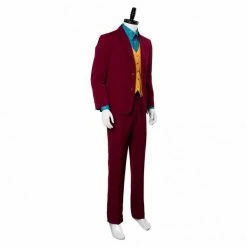 Auscosplay Joker 2019 Red Suit Outfit Full Cosplay Costume 17 Auscosplay Joker 2019 Red Suit Outfit Full Cosplay Costume