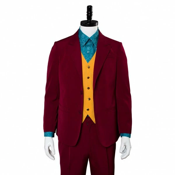 Auscosplay Joker 2019 Red Suit Outfit Full Cosplay Costume 8 Auscosplay Joker 2019 Red Suit Outfit Full Cosplay Costume