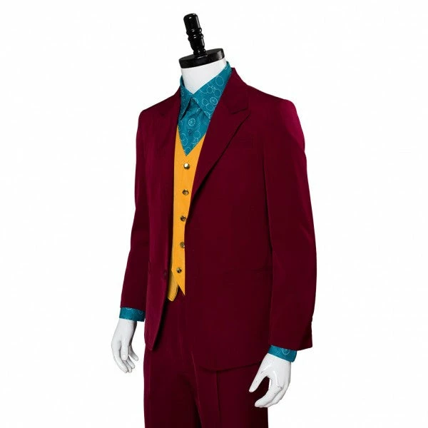 Auscosplay Joker 2019 Red Suit Outfit Full Cosplay Costume 9 Auscosplay Joker 2019 Red Suit Outfit Full Cosplay Costume