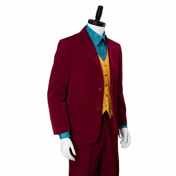 Auscosplay Joker 2019 Red Suit Outfit Full Cosplay Costume 10 Auscosplay Joker 2019 Red Suit Outfit Full Cosplay Costume