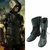 Auscosplay Green Arrow Oliver Queen Cosplay Boots Green Arrow Season 4 Superhero Shoes Cosplay Shoes 1 Auscosplay Green Arrow Oliver Queen Cosplay Boots Green Arrow Season 4 Superhero Shoes Cosplay Shoes