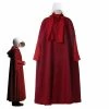 Auscosplay The Handmaid's Tale Costume Handmaid's Tale Dress Red Cape Cloak Robe 1 Auscosplay The Handmaid's Tale Costume Handmaid's Tale Dress Red Cape Cloak Robe