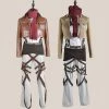 Auscosplay Attack On Titan Costumes Attack On Titan Mikasa Ackerman Cosplay Costume Full Set