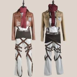 Auscosplay Attack On Titan Costumes Attack On Titan Mikasa Ackerman Cosplay Costume Full Set