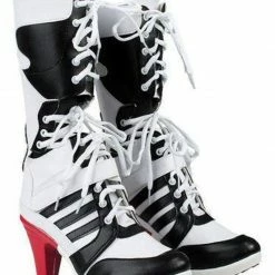Auscosplay Suicide Squad Harley Quinn Cosplay Boots/Shoes Custom Made