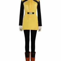 Auscosplay Anime Costume Dragon Ball Z Bulma Cosplay Costume Yellow Dress
