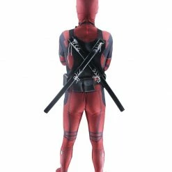 Auscosplay Deadpool Costumes 2020 Deadpool Cosplay Costume Bodysuits Suit For Adults And Kids Spandex Zentai 3D Style