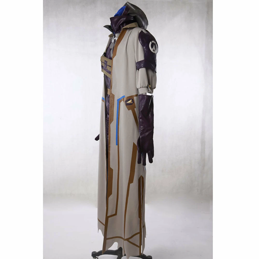 Auscosplay Movie Costume OW Ana Armor Battle Cosplay Costume Full Set 4 Auscosplay Movie Costume OW Ana Armor Battle Cosplay Costume Full Set
