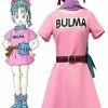 Auscosplay Anime Costume Dragon Ball Z Bulma Cosplay Costume Pink Dress 2 Auscosplay Anime Costume Dragon Ball Z Bulma Cosplay Costume Pink Dress
