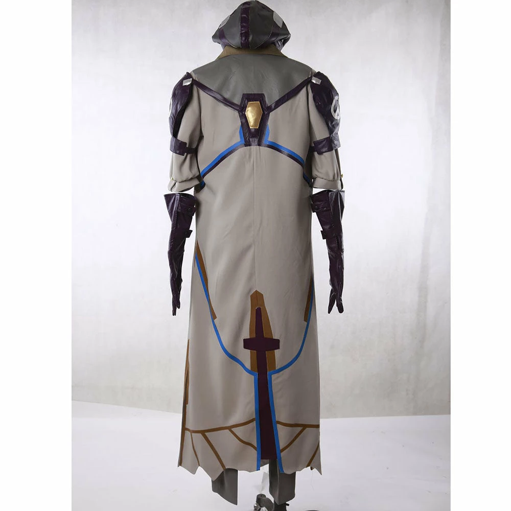Auscosplay Movie Costume OW Ana Armor Battle Cosplay Costume Full Set 6 Auscosplay Movie Costume OW Ana Armor Battle Cosplay Costume Full Set