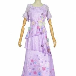 Auscosplay Encanto Isabela Madrigal Princess Dress Cosplay Costume