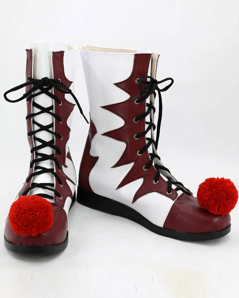 Auscosplay Pennywise Cosplay Shoes/Boots Custom Made For Male/Female 3 Auscosplay Pennywise Cosplay Shoes/Boots Custom Made For Male/Female