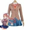 Auscosplay Sayori Yuri Natsuki Monika Doki Literature Club Cosplay Costume Anime Costume 1 Auscosplay Sayori Yuri Natsuki Monika Doki Literature Club Cosplay Costume Anime Costume