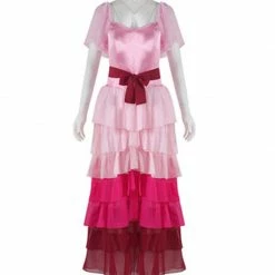 Auscosplay Hermione Granger Pink Dress Cosplay Costume Movie Costume