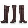 Auscosplay Attack On Titan Costumes Attack On Titan Cosplay Shoes Women Shingeki No Kyojin Long Boots Custom Made