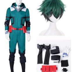 Auscosplay My Hero Academia Izuku Midoriya Deku Battle Cosplay Costume