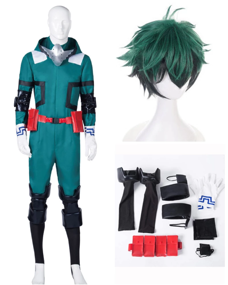 Auscosplay My Hero Academia Izuku Midoriya Deku Battle Cosplay Costume 3 Auscosplay My Hero Academia Izuku Midoriya Deku Battle Cosplay Costume