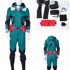 Auscosplay My Hero Academia Izuku Midoriya Deku Battle Cosplay Costume