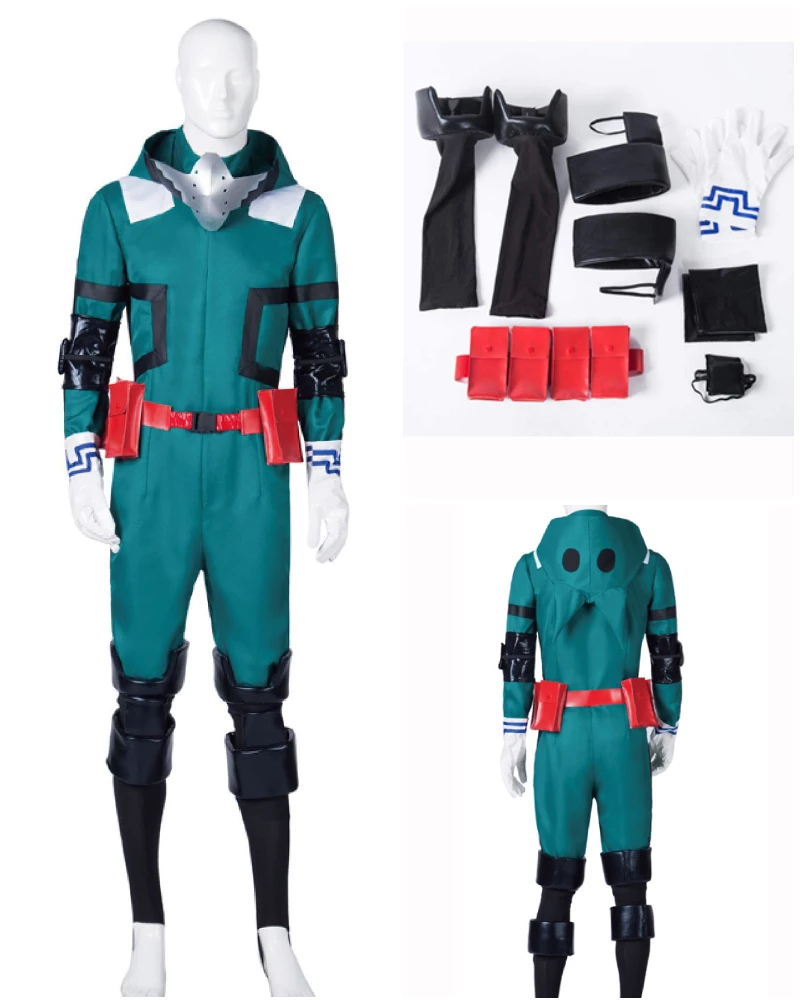 Auscosplay My Hero Academia Izuku Midoriya Deku Battle Cosplay Costume 4 Auscosplay My Hero Academia Izuku Midoriya Deku Battle Cosplay Costume
