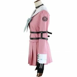 Auscosplay Danganronpa V3 Miu Iruma Cosplay Costume Pink Dress