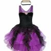 Auscosplay Little Mermaid Ursula Purple Princess Dress Cosplay Costume