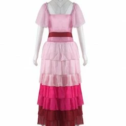 Auscosplay Hermione Granger Pink Dress Cosplay Costume Movie Costume