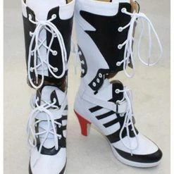 Auscosplay Suicide Squad Harley Quinn Cosplay Boots/Shoes Custom Made