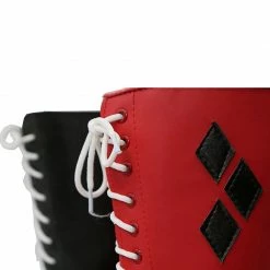 Auscosplay Harley Quinn Costumes Batman Harley Quinn Cosplay Shoes Arkham Knight Cosplay Boots