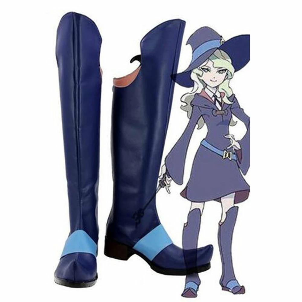 Auscosplay Little Witch Academia Diana Cavendish Cosplay Boots Shoes Little Witch Costumes 3 Auscosplay Little Witch Academia Diana Cavendish Cosplay Boots Shoes Little Witch Costumes