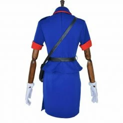 Auscosplay Pokemon Officer Jenny Cosplay Costume Dress