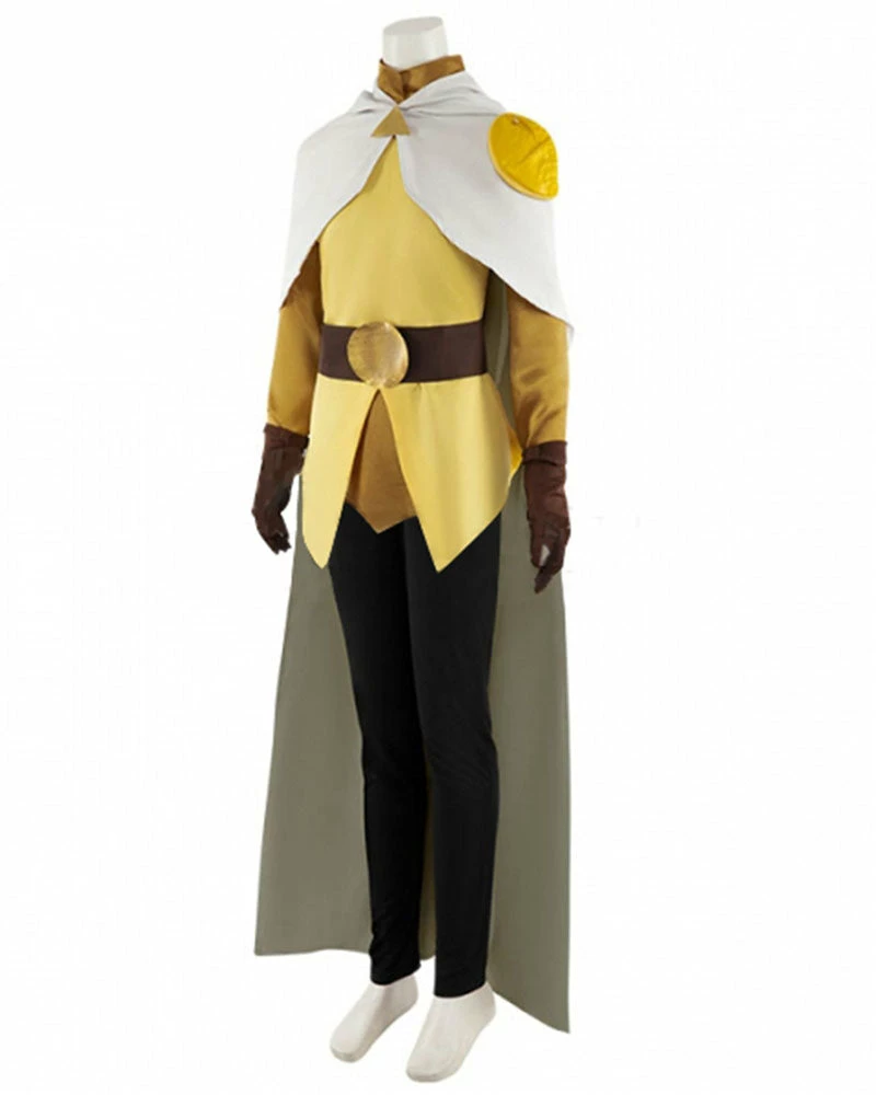 Auscosplay The Owl House Hunter Golden Guard Cosplay Costume Anime Costume 4 Auscosplay The Owl House Hunter Golden Guard Cosplay Costume Anime Costume