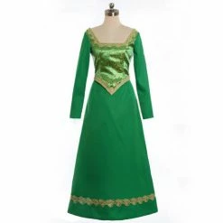 Auscosplay Prince & Princess Costume Princess Fiona Shrek Cosplay Costume Outfit