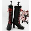 Auscosplay Dangan Ronpa Junko Enoshima High Heel Cosplay Shoes Women Boots