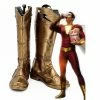 Auscosplay Shazam Cosplay Shoes Billy Batson Captain Marvel Boots Custom Made 2 Auscosplay Shazam Cosplay Shoes Billy Batson Captain Marvel Boots Custom Made