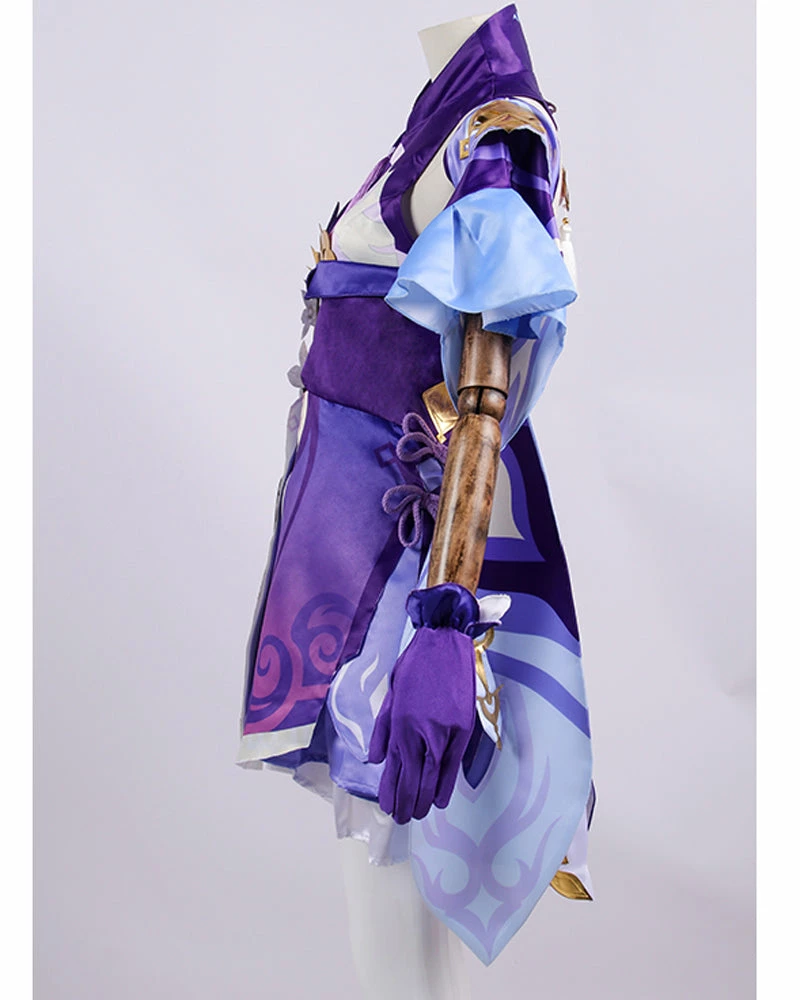 Auscosplay Genshin Impact Keqing Cosplay Costume Dress Genshin Impact Cosplay 5 Auscosplay Genshin Impact Keqing Cosplay Costume Dress Genshin Impact Cosplay