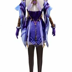 Auscosplay Genshin Impact Keqing Cosplay Costume Dress Genshin Impact Cosplay