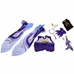 Auscosplay Genshin Impact Keqing Cosplay Costume Dress Genshin Impact Cosplay 18 Auscosplay Genshin Impact Keqing Cosplay Costume Dress Genshin Impact Cosplay