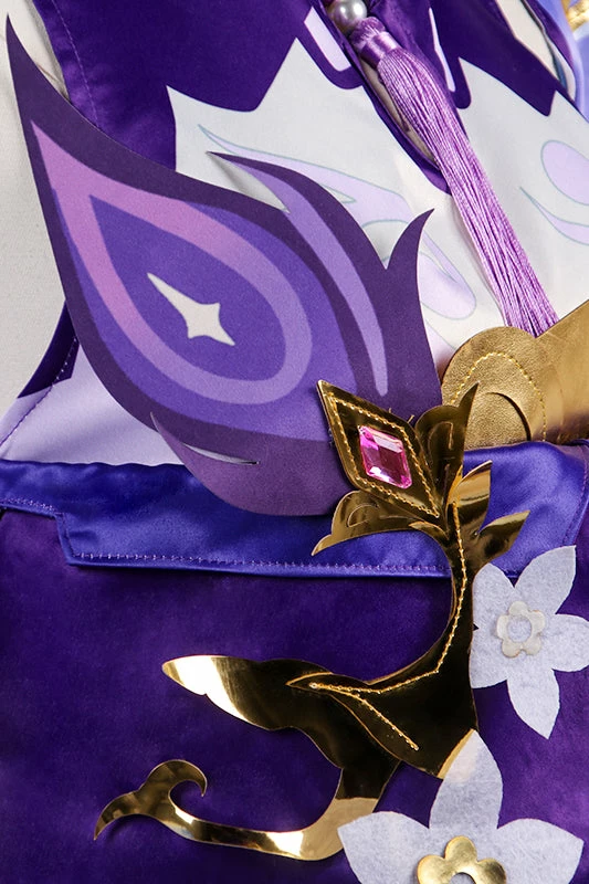 Auscosplay Genshin Impact Keqing Cosplay Costume Dress Genshin Impact Cosplay 13 Auscosplay Genshin Impact Keqing Cosplay Costume Dress Genshin Impact Cosplay