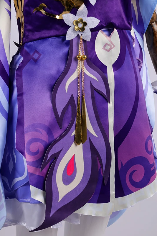 Auscosplay Genshin Impact Keqing Cosplay Costume Dress Genshin Impact Cosplay 9 Auscosplay Genshin Impact Keqing Cosplay Costume Dress Genshin Impact Cosplay