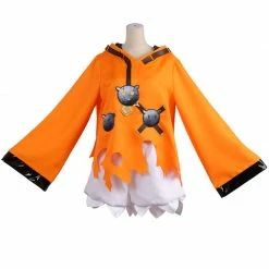 Auscosplay Genshin Impact Cosplay Genshin Impact Klee Cosplay Costume Orange Outfit