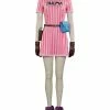 Auscosplay Dragon Ball Z Bulma Pink Dress Cosplay Costume