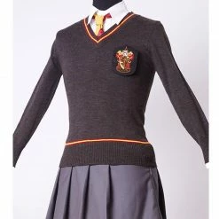Auscosplay Gryffindor Hermione Granger Cosplay Costume Robe Child Version