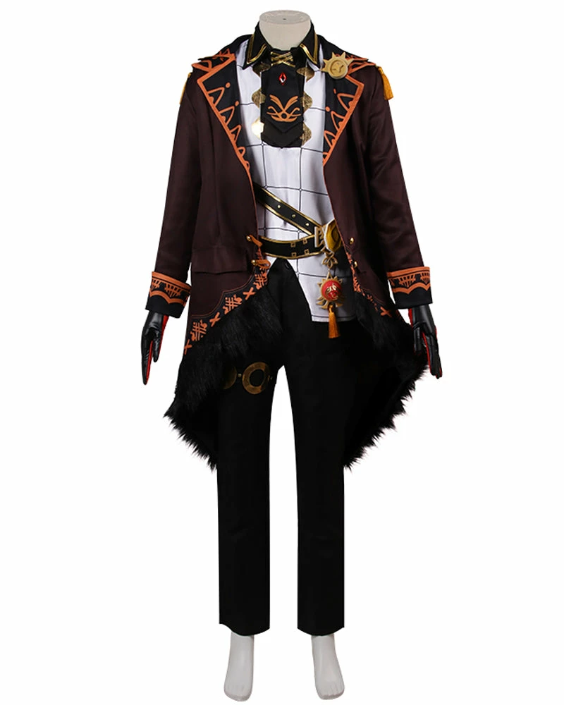 Auscosplay Genshin Impact Diluc Ragnvindr Cosplay Costume Outfit Genshin Impact Cosplay 3 Auscosplay Genshin Impact Diluc Ragnvindr Cosplay Costume Outfit Genshin Impact Cosplay