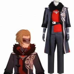 Auscosplay Genshin Impact Fatui Diplomat Viktor Cosplay Costume Genshin Impact Cosplay