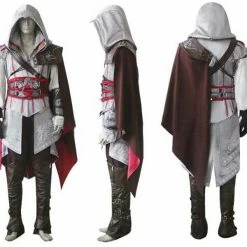 Auscosplay Assassin's Creed 2 Costume Ezio Auditore Cosplay Outfit 8 Auscosplay Assassin's Creed 2 Costume Ezio Auditore Cosplay Outfit