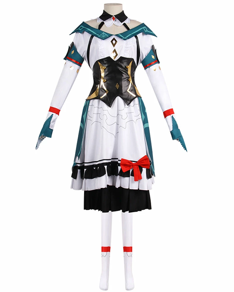 Auscosplay Genshin Impact Cosplay Genshin Impact Katheryne Cosplay Costume Dress 3 Auscosplay Genshin Impact Cosplay Genshin Impact Katheryne Cosplay Costume Dress